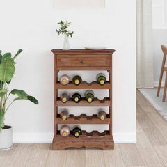 vidaXL Wine Rack 55 x 23 x 85 cm Solid Mahogany Wood 4
