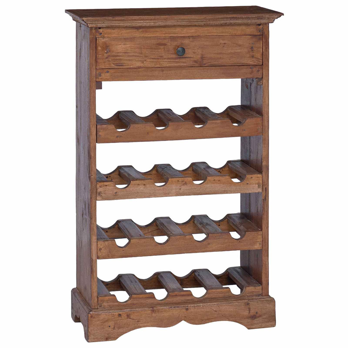 vidaXL Wine Rack 55 x 23 x 85 cm Solid Mahogany Wood 2