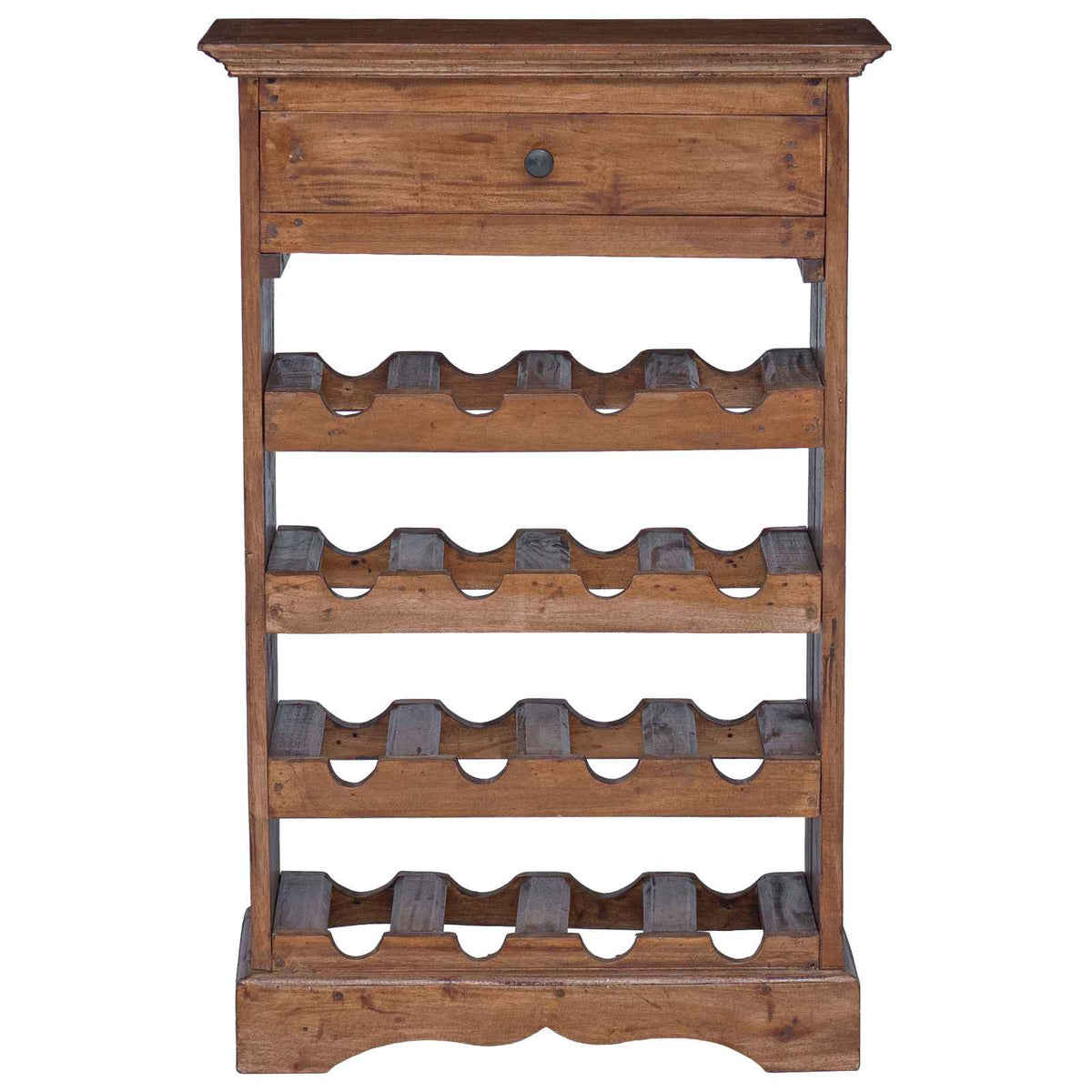 vidaXL Wine Rack 55 x 23 x 85 cm Solid Mahogany Wood 5