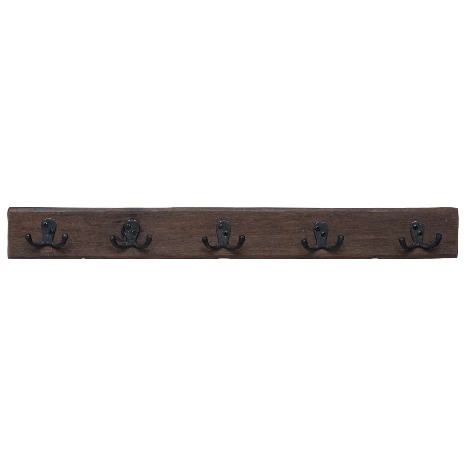 vidaXL Hanger Brown 60 x 7 x 8 cm Solid Reclaim Wood 6