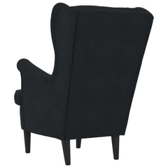 Armchair Velvet Black