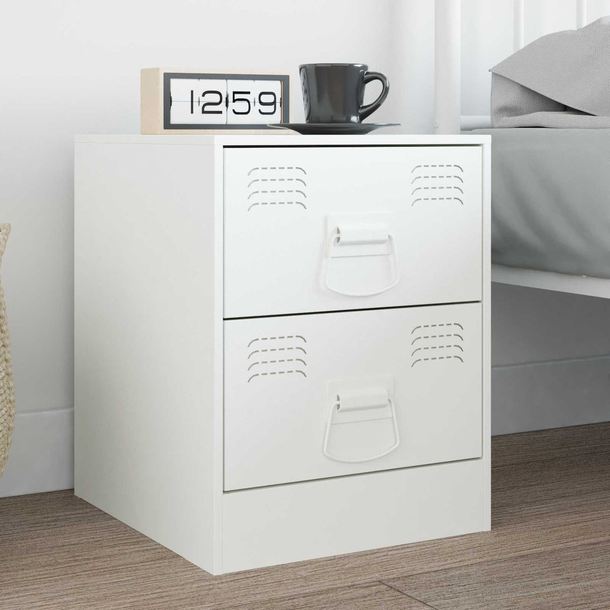 Cabinet Handles 85 x 45 mm Metal White