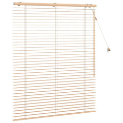 vidaXL Venetian Blind Oak Look 115 x 130 cm 35 mm Solid Paulownia Wood 3