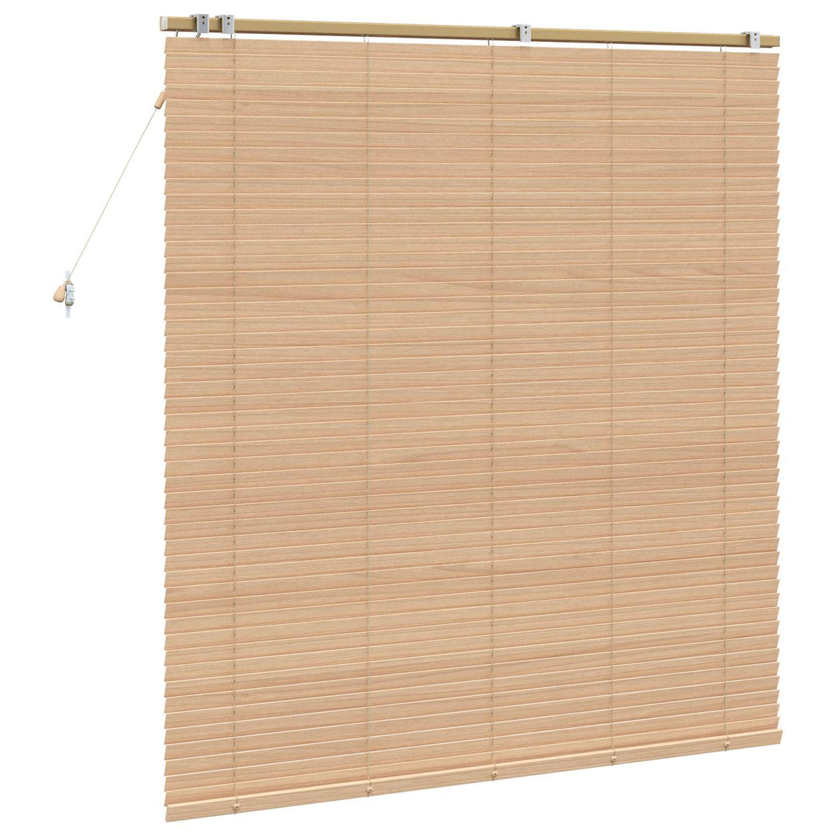 Venetian Blind 35 mm Solid Paulownia Wood Drop 160 cm Oak Look 155 cm