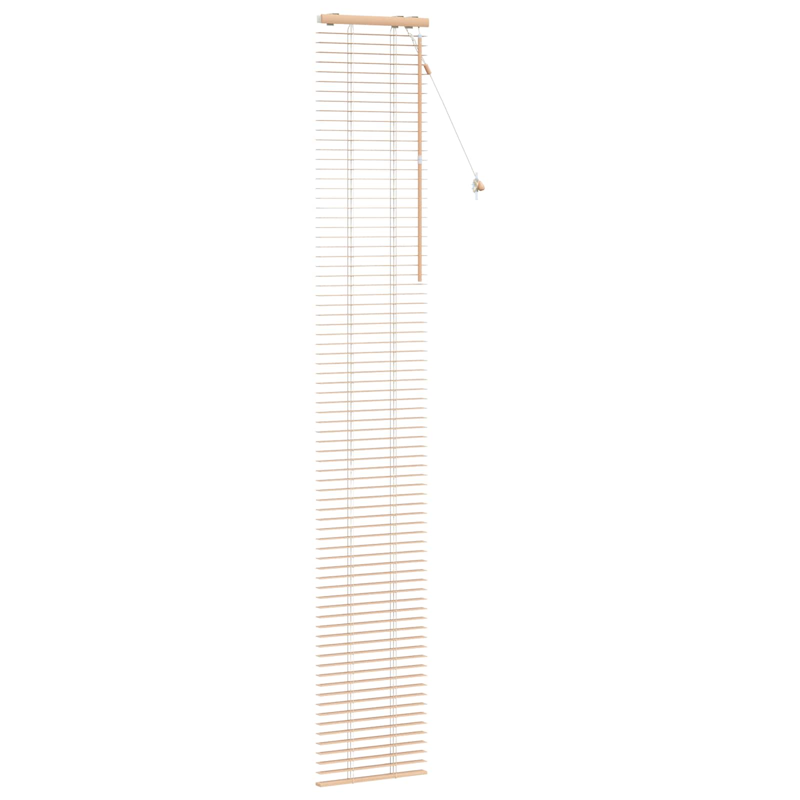 vidaXL Venetian Blind Oak Look 40 x 250 cm 35 mm Solid Paulownia Wood 3