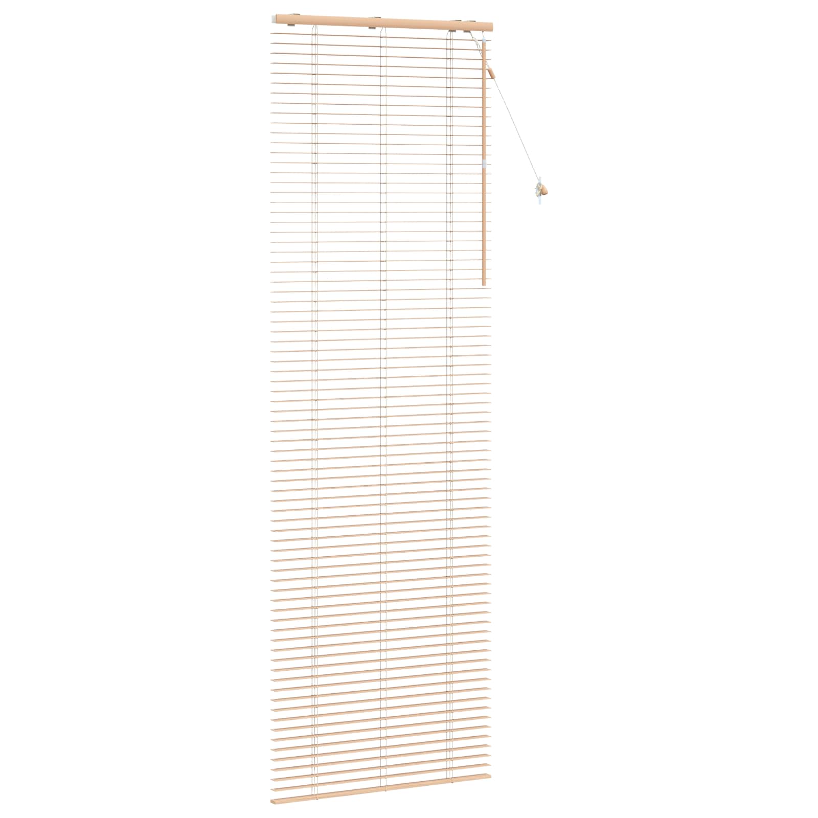 vidaXL Venetian Blind Oak Look 70 x 250 cm 35 mm Solid Paulownia Wood 3