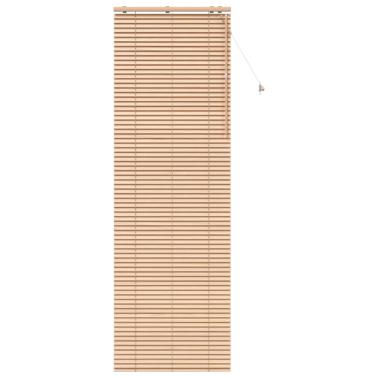 vidaXL Venetian Blind Oak Look 70 x 250 cm 35 mm Solid Paulownia Wood 2