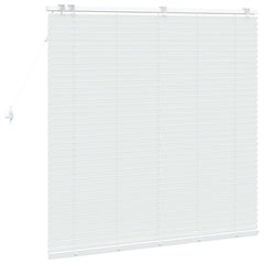 Venetian Blind 35 mm Solid Paulownia Wood Drop 130 cm White 140 cm