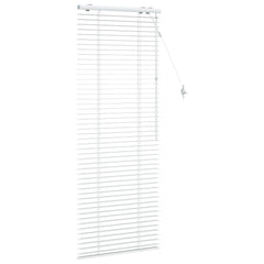 vidaXL Venetian Blind White 55 x 160 cm 35 mm Solid Paulownia Wood 3