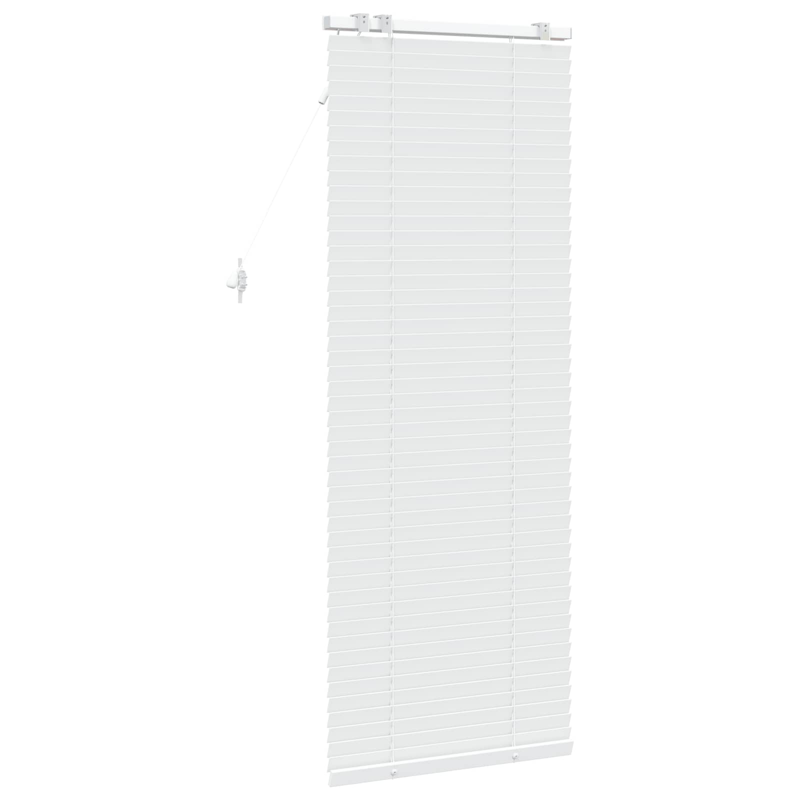 vidaXL Venetian Blind White 60 x 160 cm 35 mm Solid Paulownia Wood 4