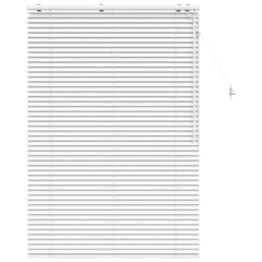 vidaXL Venetian Blind White 110 x 160 cm 35 mm Solid Paulownia Wood 2