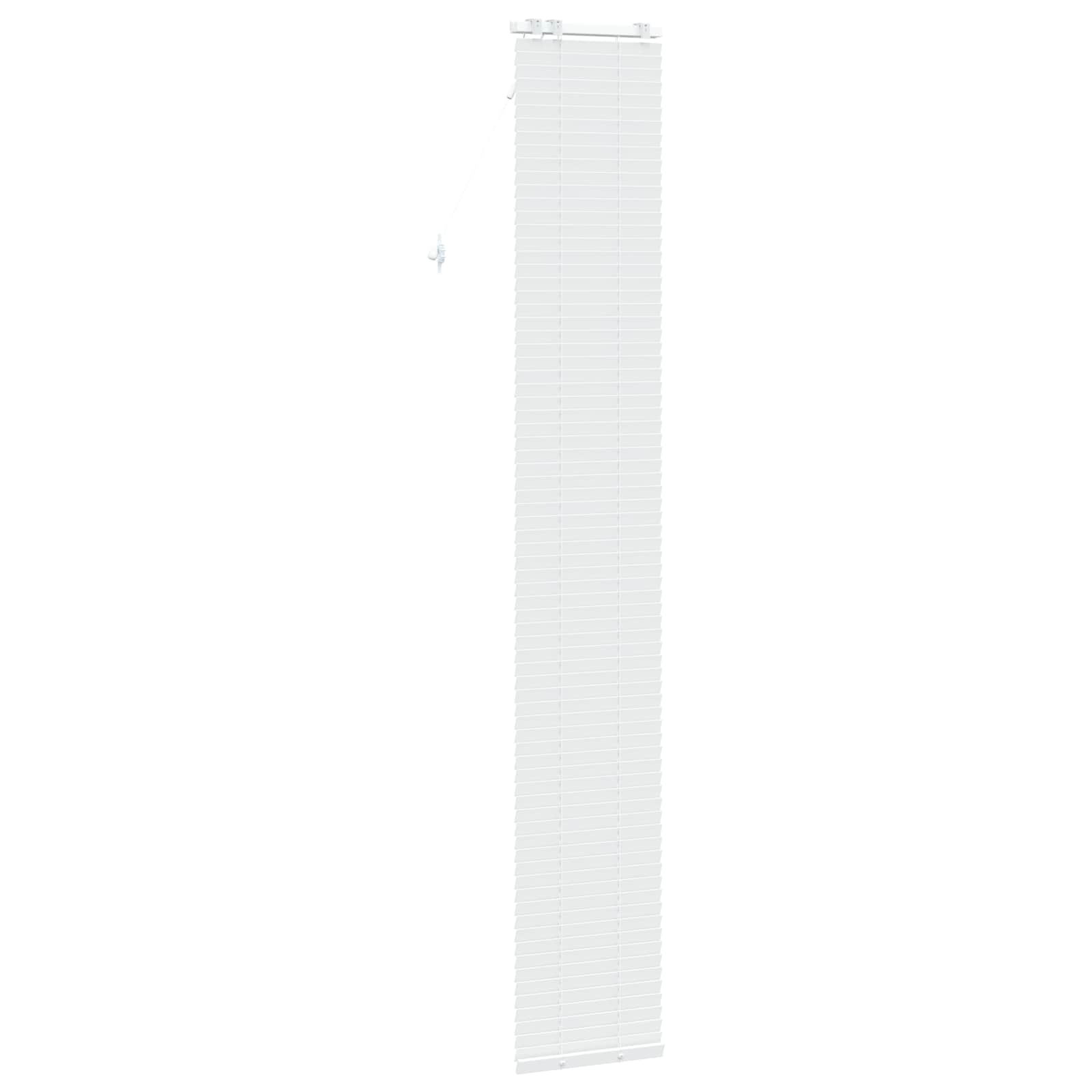 vidaXL Venetian Blind White 40 x 250 cm 35 mm Solid Paulownia Wood 4