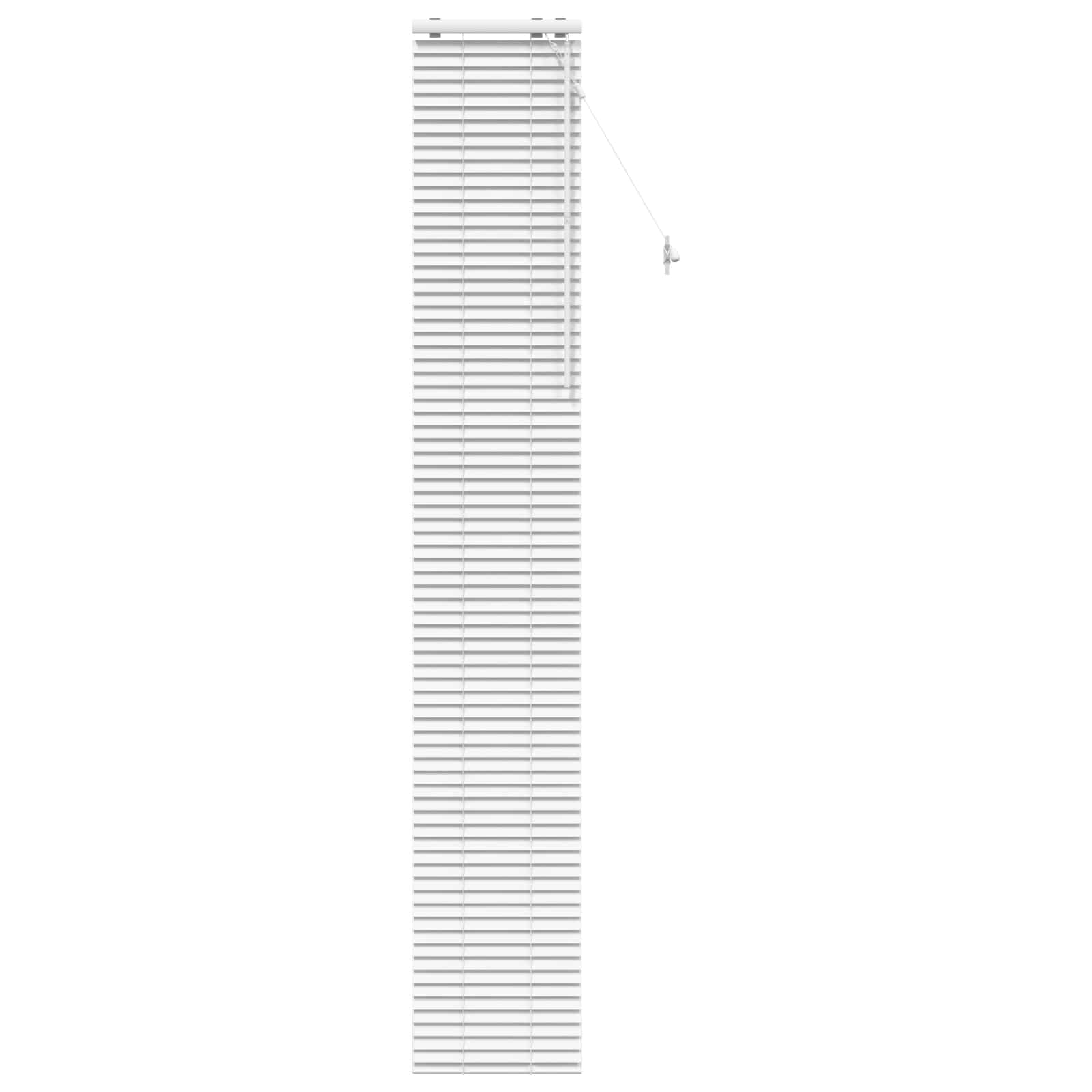 vidaXL Venetian Blind White 40 x 250 cm 35 mm Solid Paulownia Wood 2