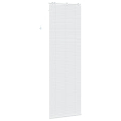 vidaXL Venetian Blind White 75 x 250 cm 35 mm Solid Paulownia Wood 4