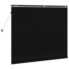 vidaXL Venetian Blind Black 125 x 130 cm 35 mm Solid Paulownia Wood 4