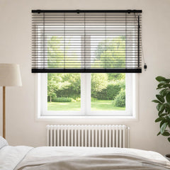 Venetian Blind 35 mm Solid Paulownia Wood Black