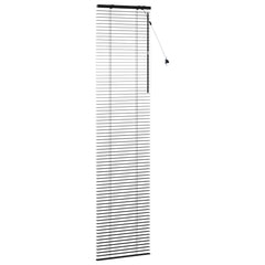 vidaXL Venetian Blind Black 65 x 250 cm 35 mm Solid Paulownia Wood 3