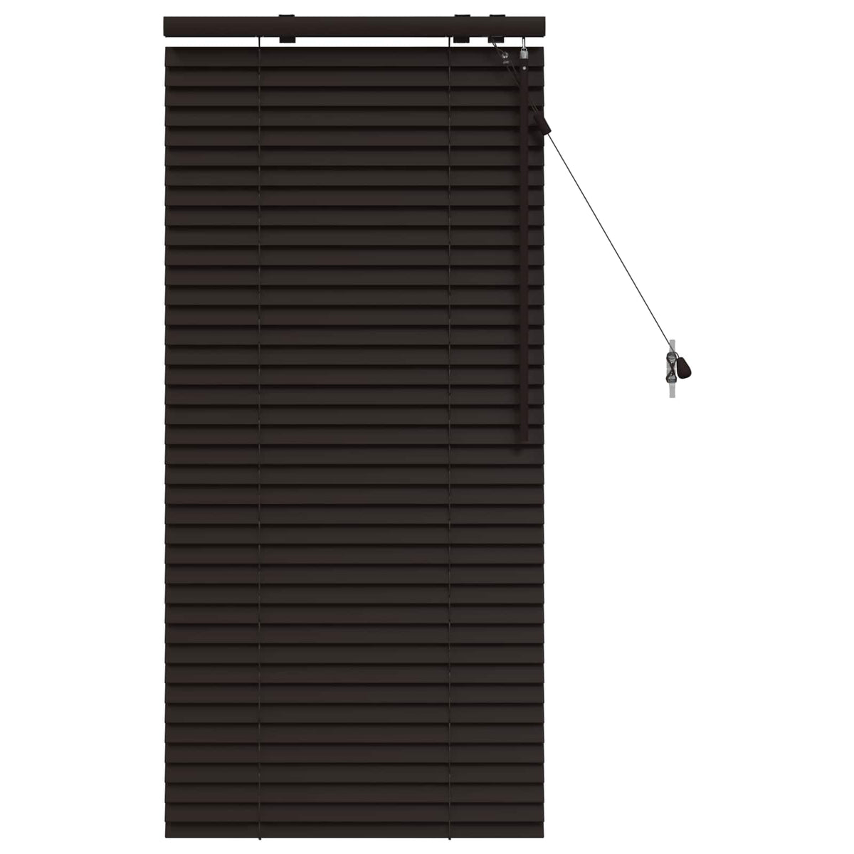 vidaXL Venetian Blind Dark Brown 65 x 130 cm 35 mm 2