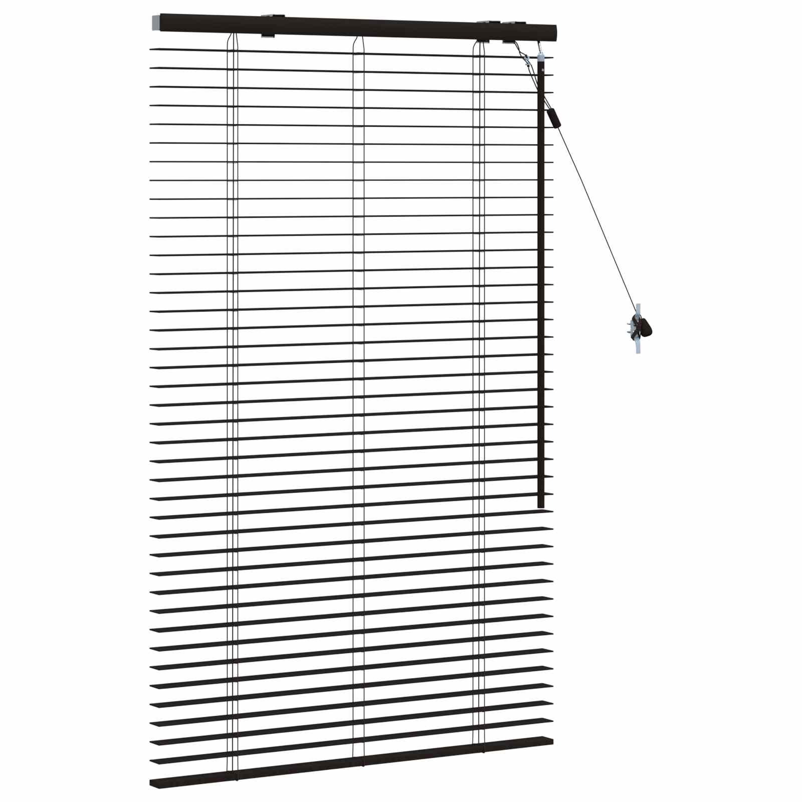 vidaXL Venetian Blind Dark Brown 75 x 130 cm 35 mm 3