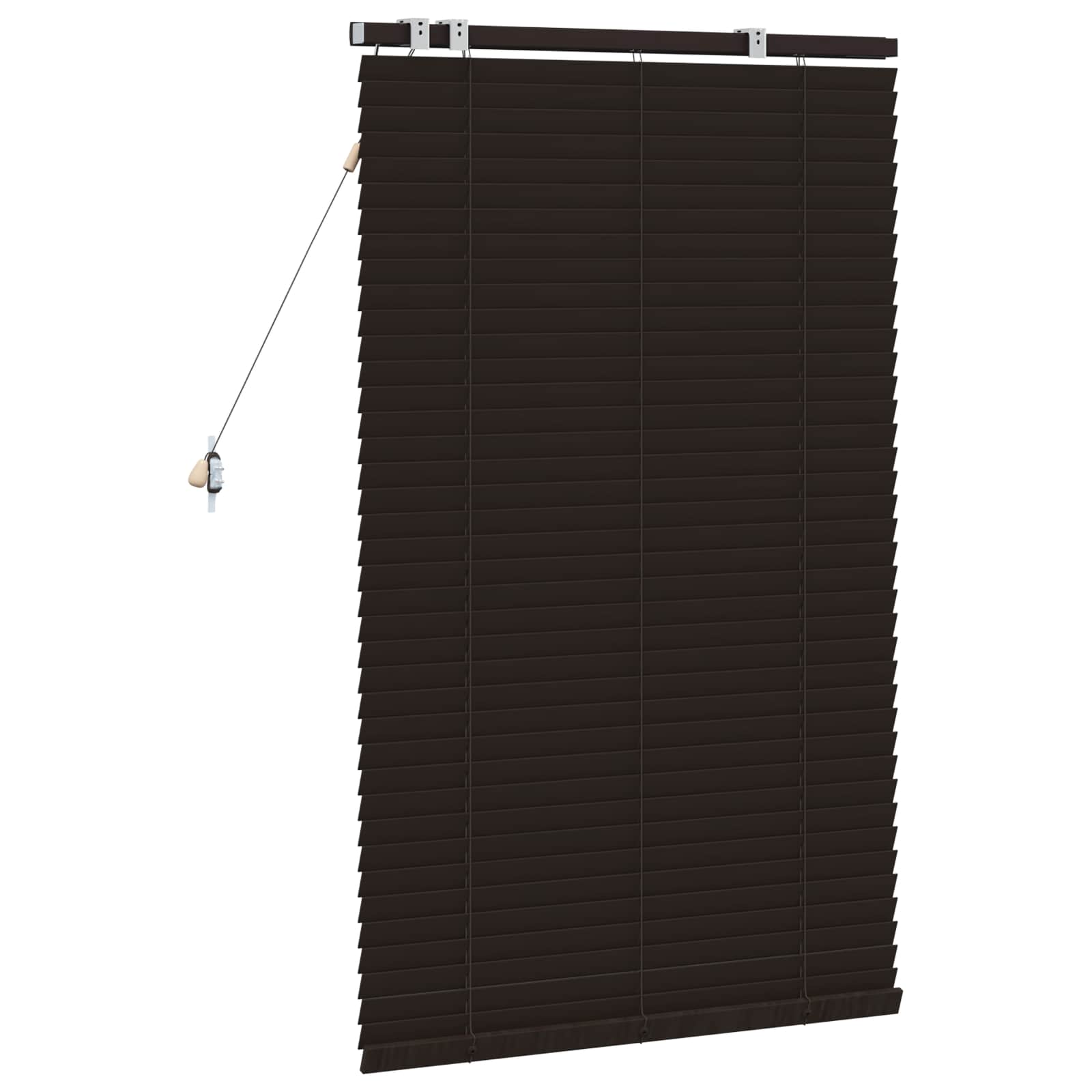 vidaXL Venetian Blind Dark Brown 75 x 130 cm 35 mm 4