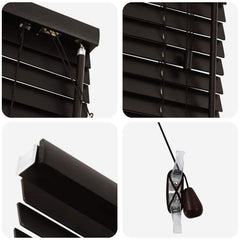 vidaXL Venetian Blind Dark Brown 115 x 130 cm 35 mm 5