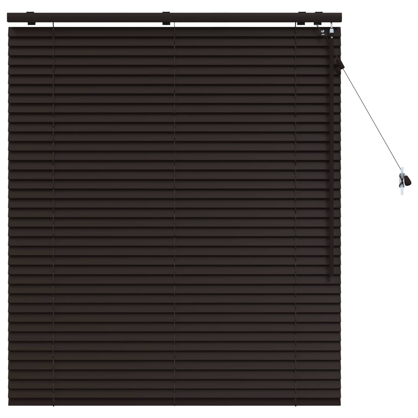 vidaXL Venetian Blind Dark Brown 115 x 130 cm 35 mm 2