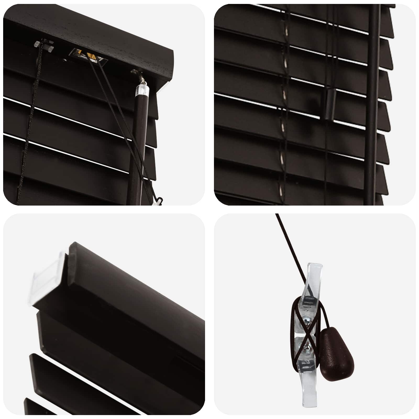 vidaXL Venetian Blind Dark Brown 120 x 130 cm 35 mm 5