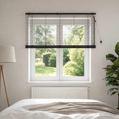 Venetian Blind 35 mm Drop 160 cm Dark Brown 145 cm
