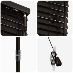 vidaXL Venetian Blind Dark Brown 75 x 250 cm 35 mm 5