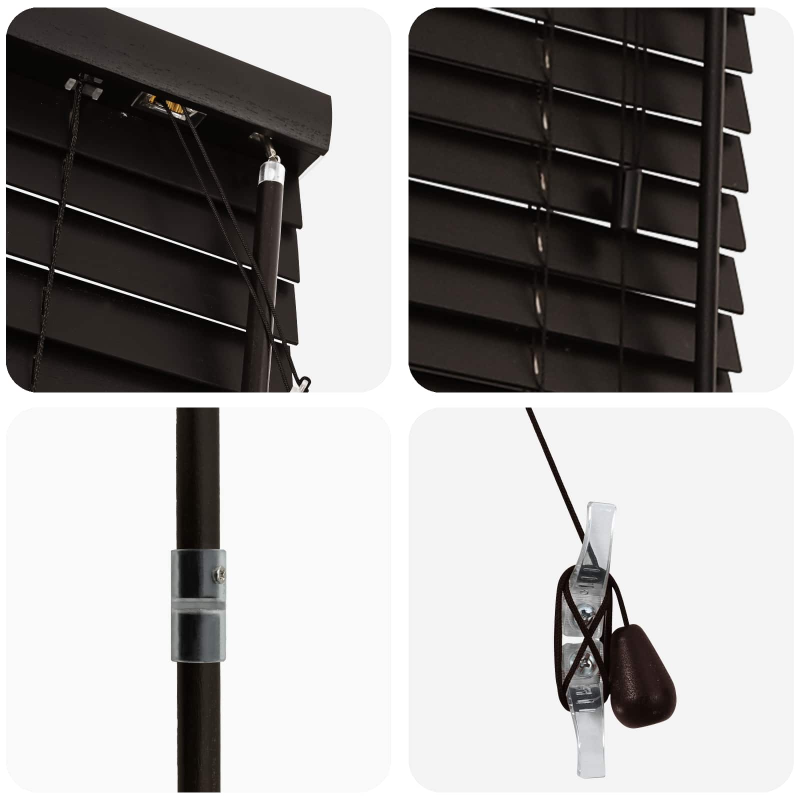 vidaXL Venetian Blind Dark Brown 75 x 250 cm 35 mm 5