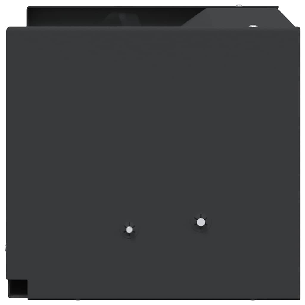 vidaXL Bullet Trap Box Black 29 x 22 x 20 cm Steel 3