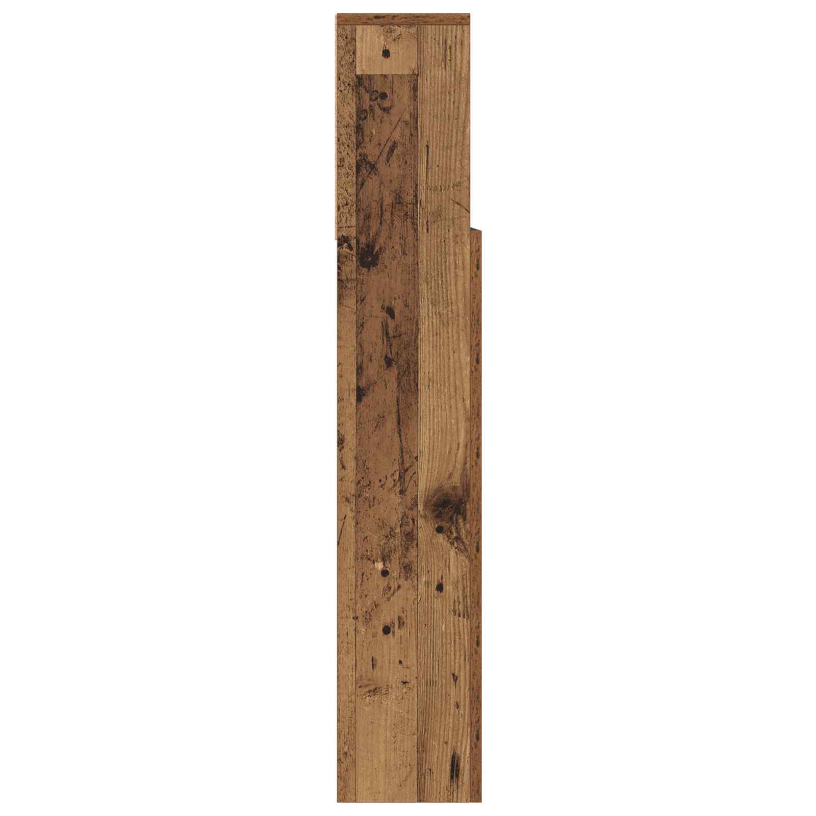 vidaXL Headboard Cabinet Old Wood Engineered Wood 6