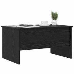 Coffee Table 80x50x42,5 cm Engineered Wood Width 80 cm Black oak 50.5 cm