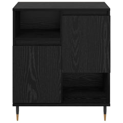 vidaXL Sideboard Black Oak 60 x 35 x 70 cm 6