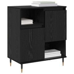 vidaXL Sideboard Black Oak 60 x 35 x 70 cm 3
