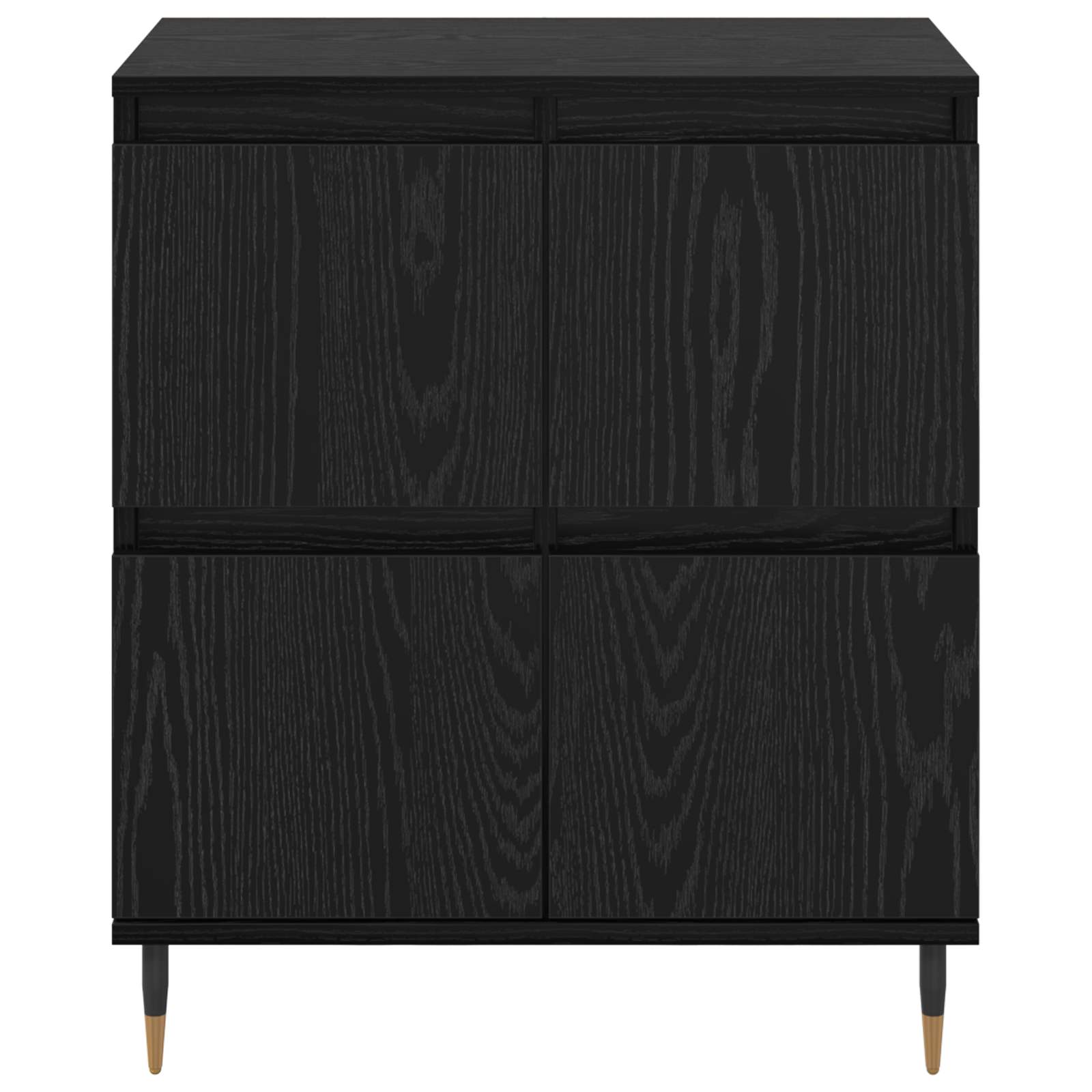 vidaXL Sideboard Black Oak 60 x 35 x 70 cm 6