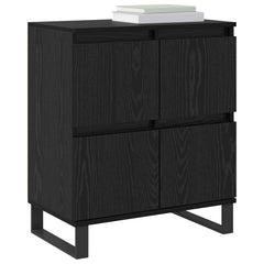 vidaXL Sideboard Black Oak 60 x 35 x 70 cm 3