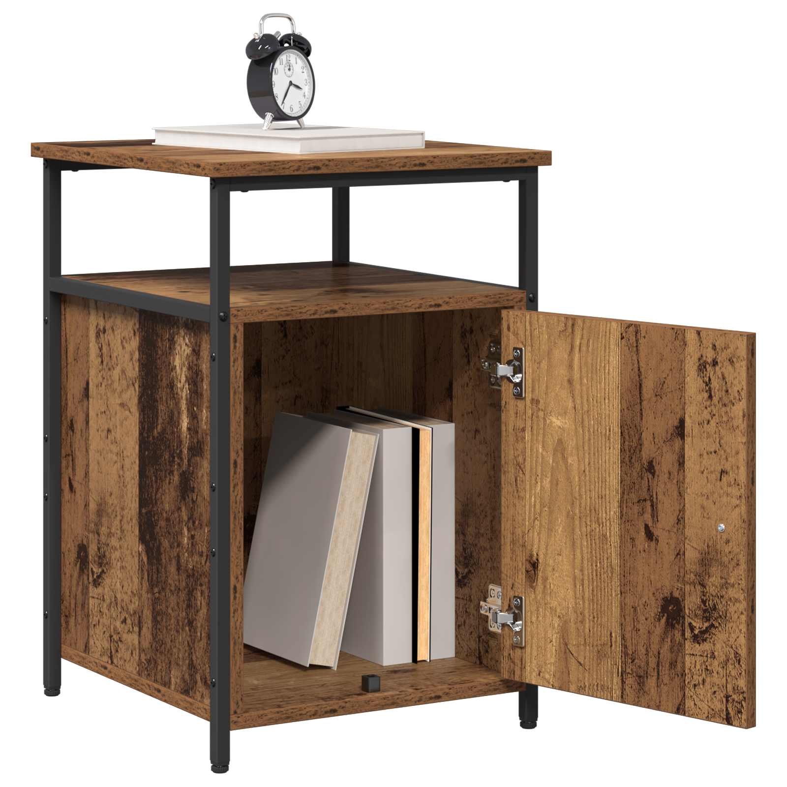 vidaXL Bedside Cabinet Old wood Engineered Wood 3