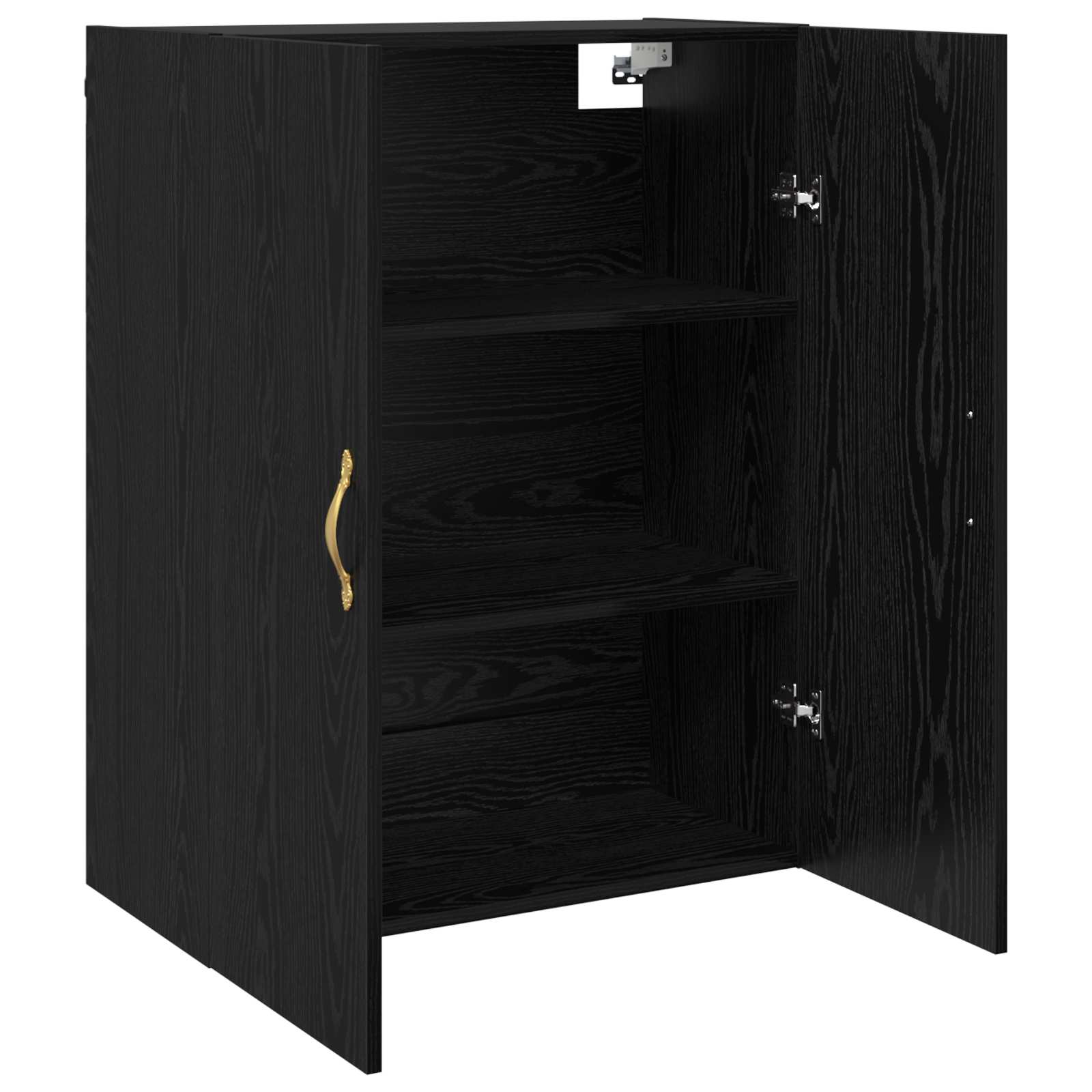 vidaXL Wall Cabinet Black Oak 69.5 x 34 x 90 cm Engineered Wood 5