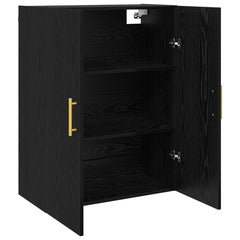 vidaXL Wall Cabinet Black Oak 69.5 x 34 x 90 cm Engineered Wood 5