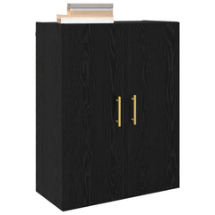vidaXL Wall Cabinet Black Oak 69.5 x 34 x 90 cm Engineered Wood 3