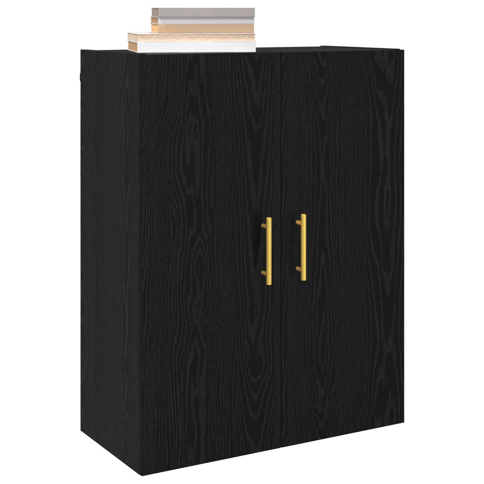 vidaXL Wall Cabinet Black Oak 69.5 x 34 x 90 cm Engineered Wood 3