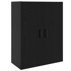 vidaXL Wall Cabinet Black Oak 69.5 x 34 x 90 cm Engineered Wood 2