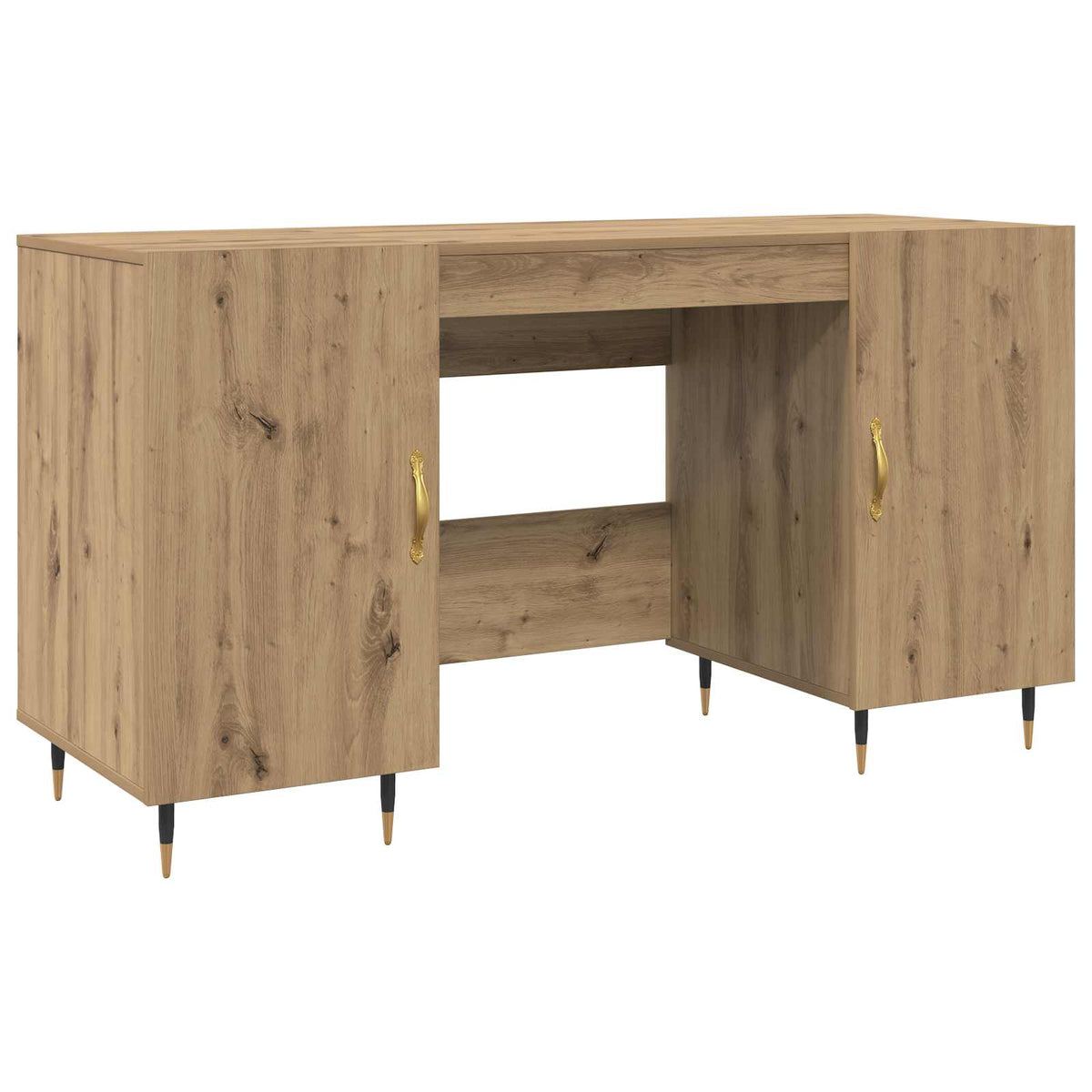 Desk 140x50x75 cm Engineered Wood Artisan oak