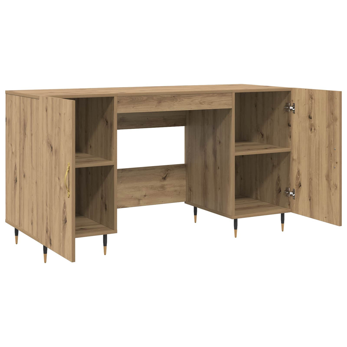 Desk 140x50x75 cm Engineered Wood Artisan oak