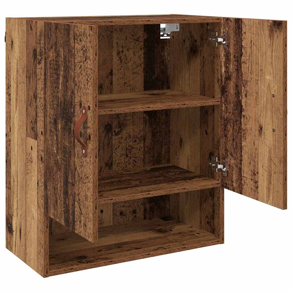 vidaXL Wall Cabinet 60 x 31 x 70 cm Engineered Wood Old wood 5