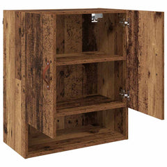 vidaXL Wall Cabinet 60 x 31 x 70 cm Engineered Wood Old wood 5