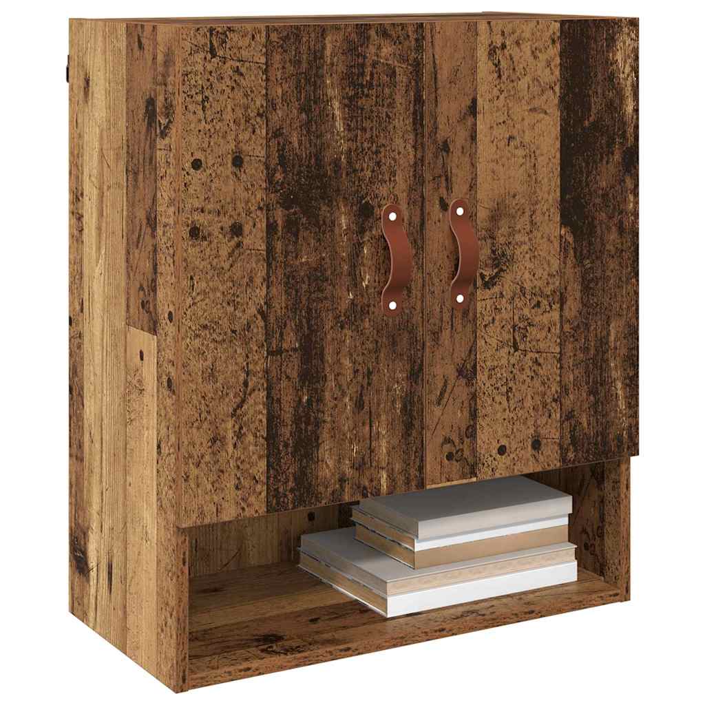 vidaXL Wall Cabinet 60 x 31 x 70 cm Engineered Wood Old wood 3