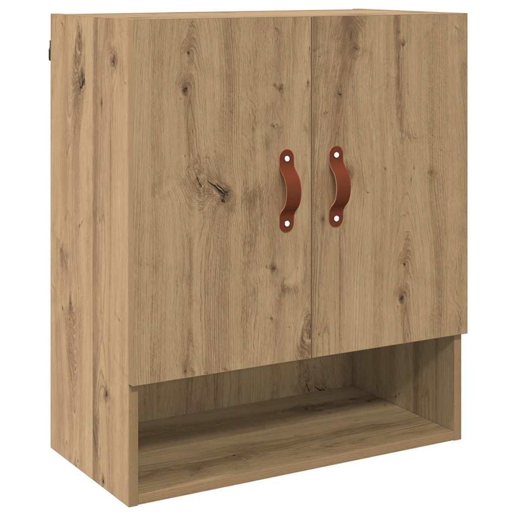 vidaXL Wall Cabinet 60 x 31 x 70 cm Engineered Wood Artisan oak 2