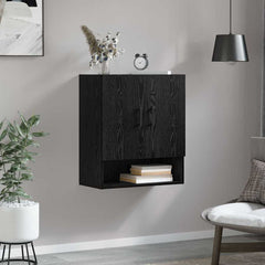 Wall Cabinet 60x31x70 cm Engineered Wood Black oak
